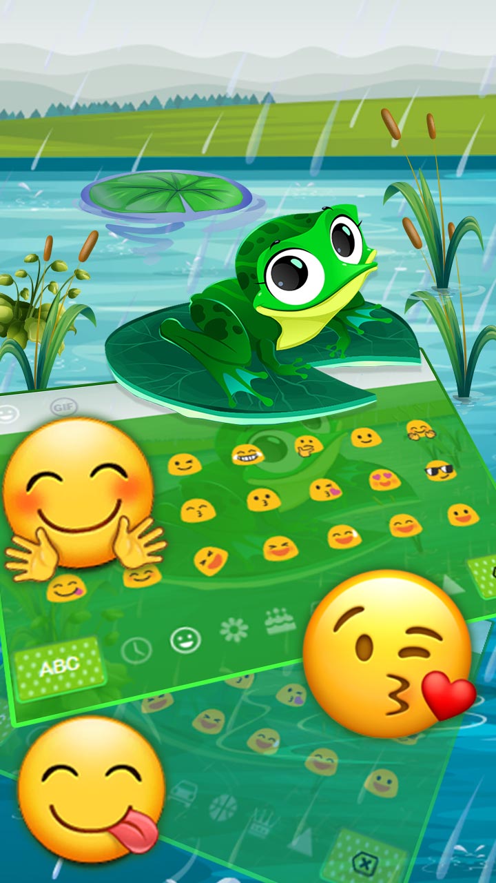 Cute Cartoon Big Eye Frog Keyboard Theme - App on Amazon Appstore