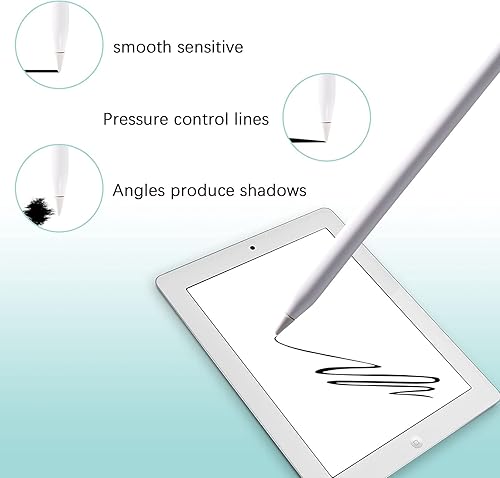 Miniatura 10 de Paquete de 2 puntas de lápiz de repuesto para Apple Pencil de 1 y 2 generación, compatibles con iPencil iPad Pro Nibs Fit iPad Pencil (2 unidades)