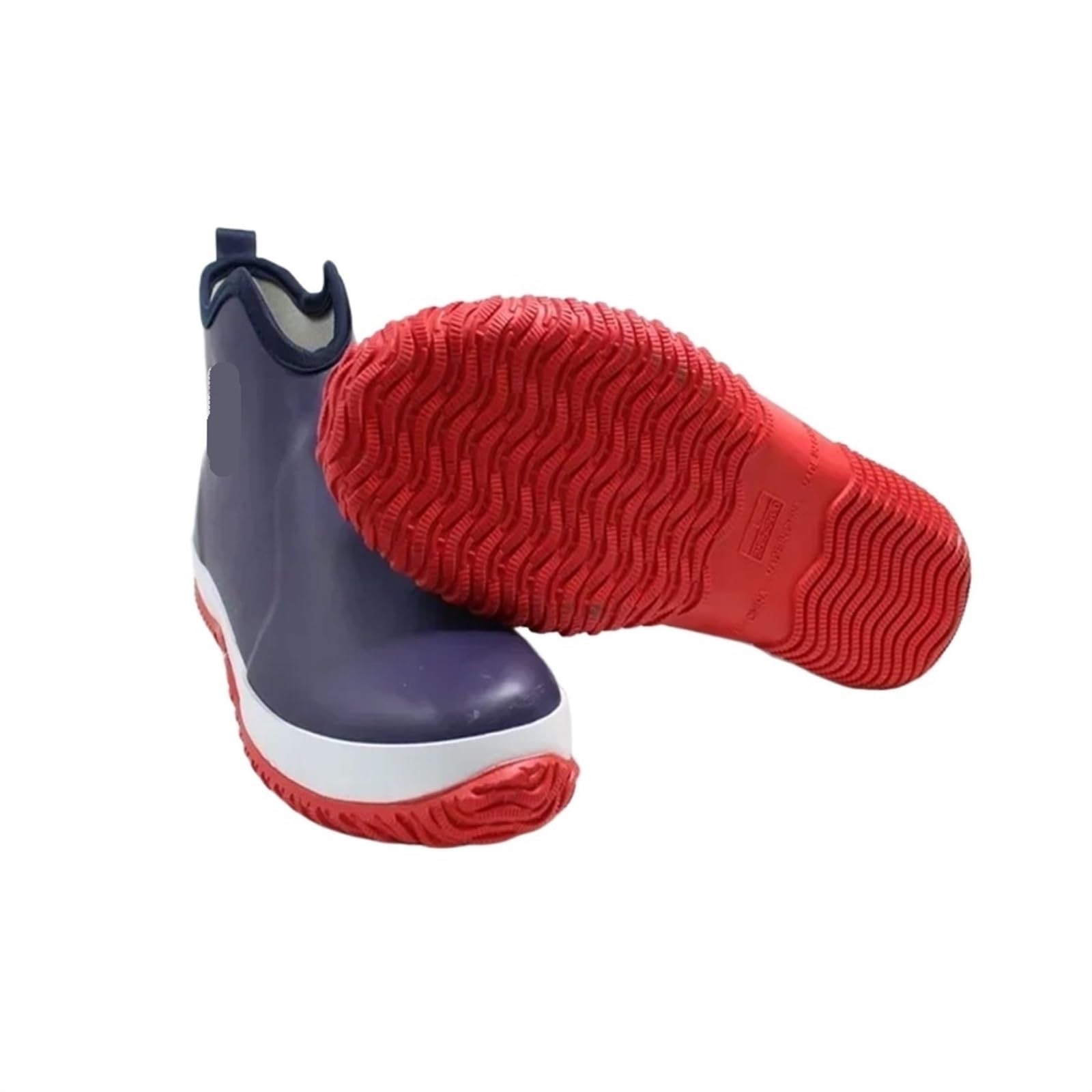 Scarpe Da Pioggia Uomo Scarpe in gomma for uomo Stivali da pioggia casual Slip on Impermeabili lavoro Stivaletti con plateau