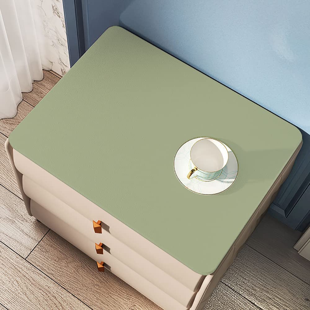 Condition photo showing New/Like New for topwon leather nightstandwaterproof pu table cloth wipeable nightstand cover dust-proof tabletop decor (beige)