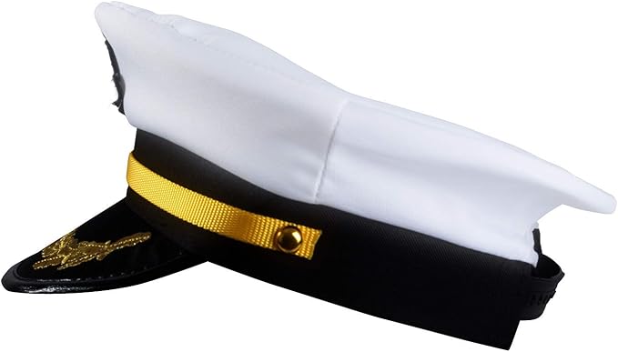 Sombrero de Capitán de Yate Blanco - Accesorio para Disfraz miniatura 5