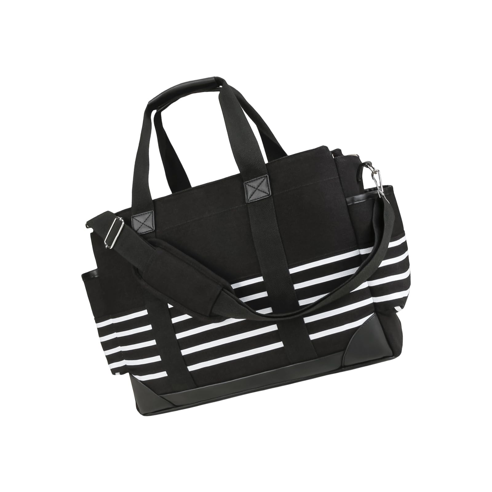 Kangnice Hanging Storage Tote Gear Attachment Strollers Mobility On-the-Go Spacious Canvas Diaper Bag Ergonomic Handle