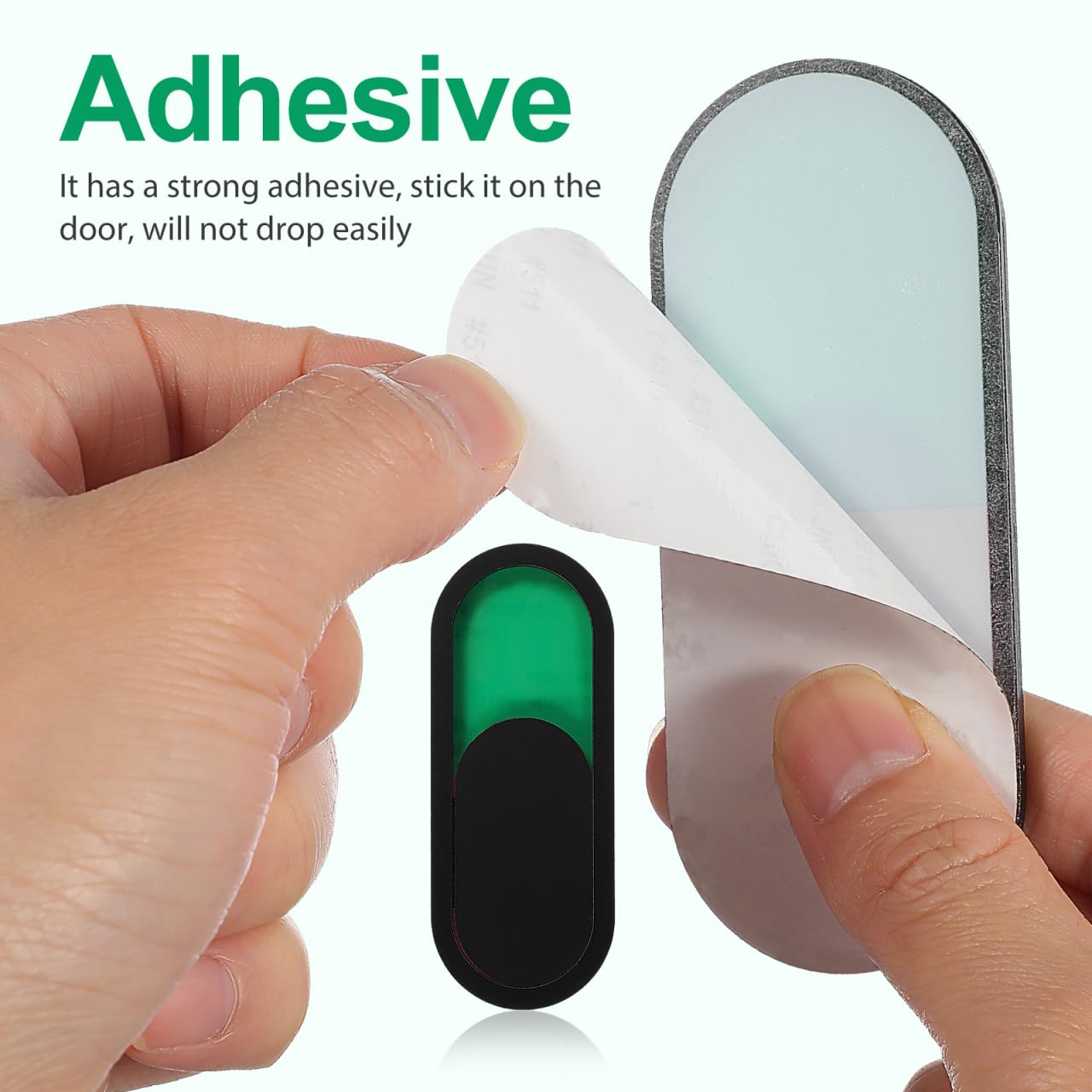 VILLCASE 40 Stück Schieberegler-Türschild, 10 x 4 cm, Bio-Glas in Verschiedenen Farben – Klarer Besetzt/Leer-Status für Büro, Konferenzraum & Badezimmer – zur Vermeidung Unerwünschter Störungen