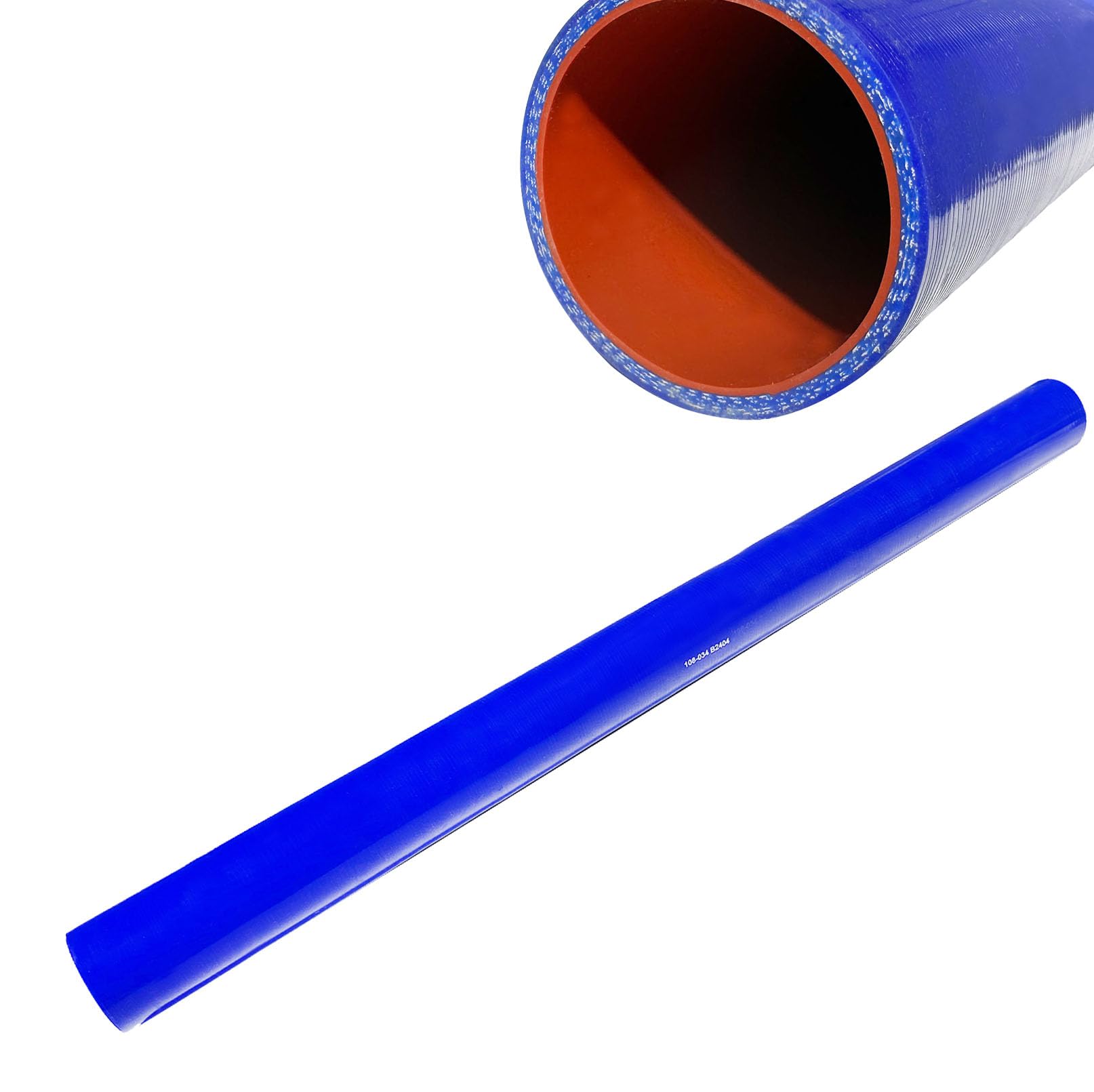 Radiator Silicone Coolant Hose 2.5" I.D. 3 Foot Stick Peterbilt Kenworth Freightliner, 4 Ply Straight Hose W/Rubber lining