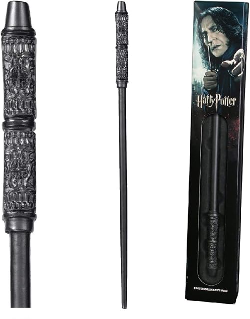 The Noble Collection - Severus Snape Wand In A Standard Windowed Box - 14in (35cm) Wizarding World Wand - Harry Potter Film Set Movie Props Wands