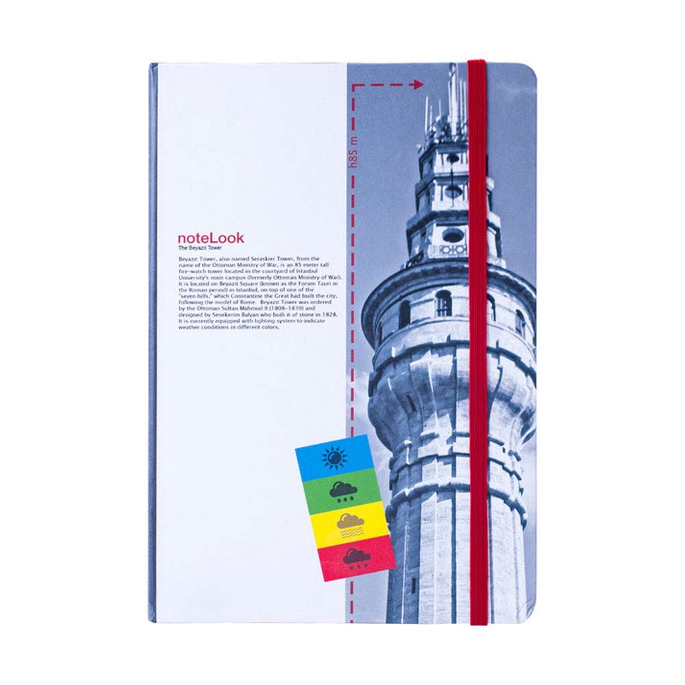 Scrikss Istanbul Kuleler Notelook Çizgili Defter A6