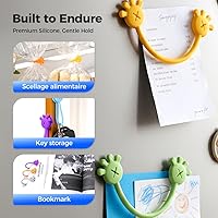 Vista 5 de Bridas magnéticas para cables, organizador de cables de datos actualizado 2026, organizador de cables elásticos multiusos reutilizable de silicona