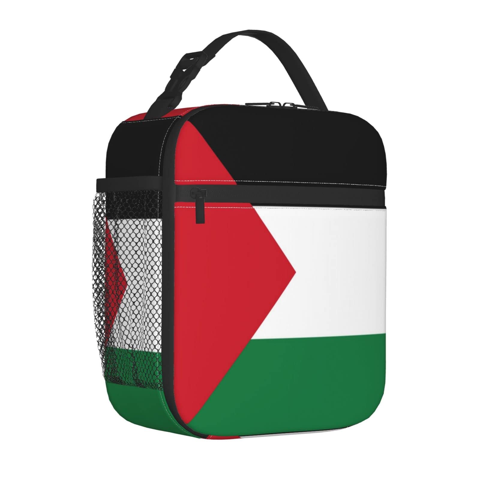 FYCFSLMY Palestine Flag Outdoor Insulated Lunchbox Reusable Picnic Cooler Bag For Women Men Work Travel Office