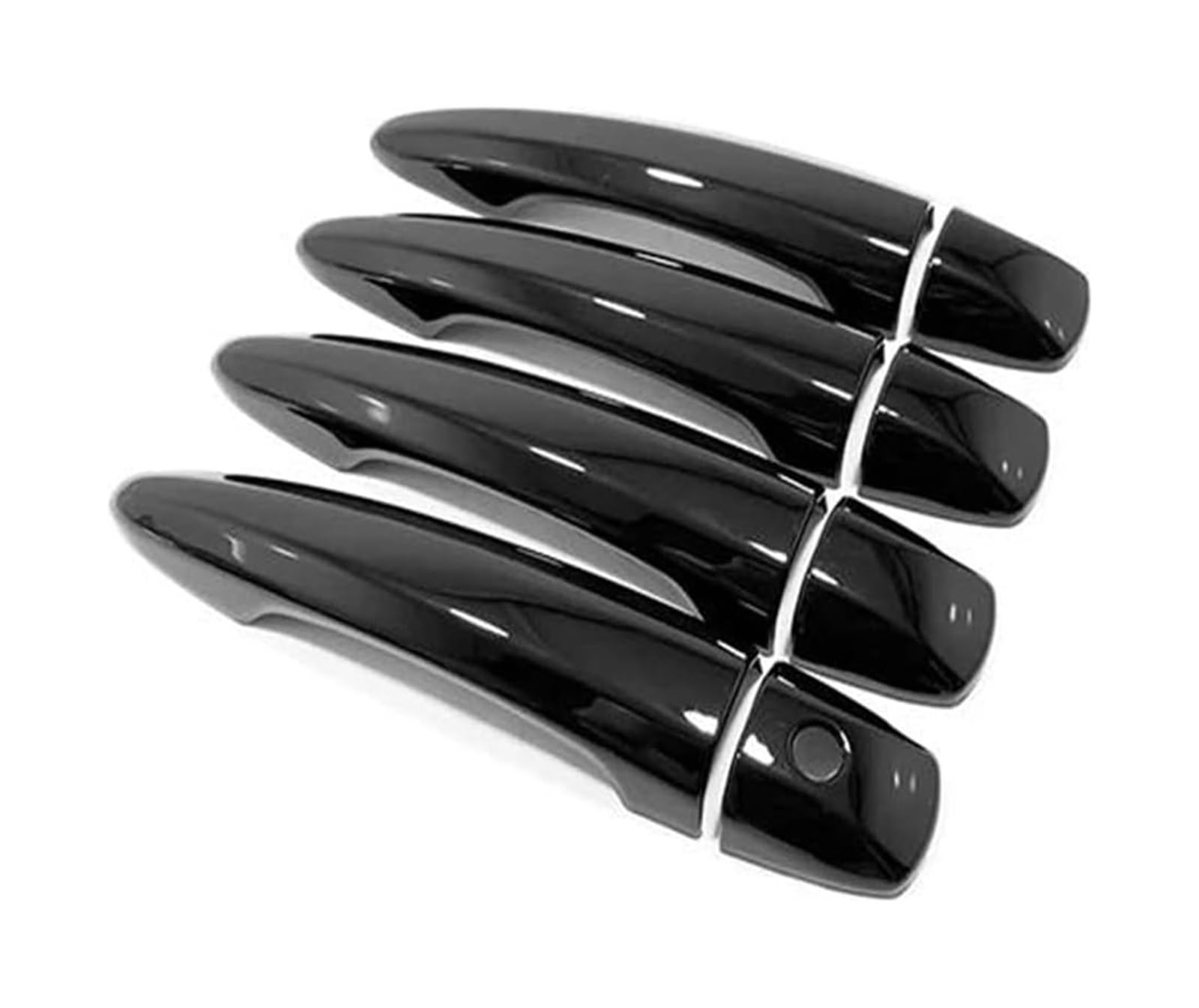 LMHGMUBVR Car Door Lock Latch Cover ABS Carbon Car Side Door Handle Cover Trim Sticker Exterior for Nissan for Qashqai J12 for X Trail T33 for Rogue 2021 2022(Style2)