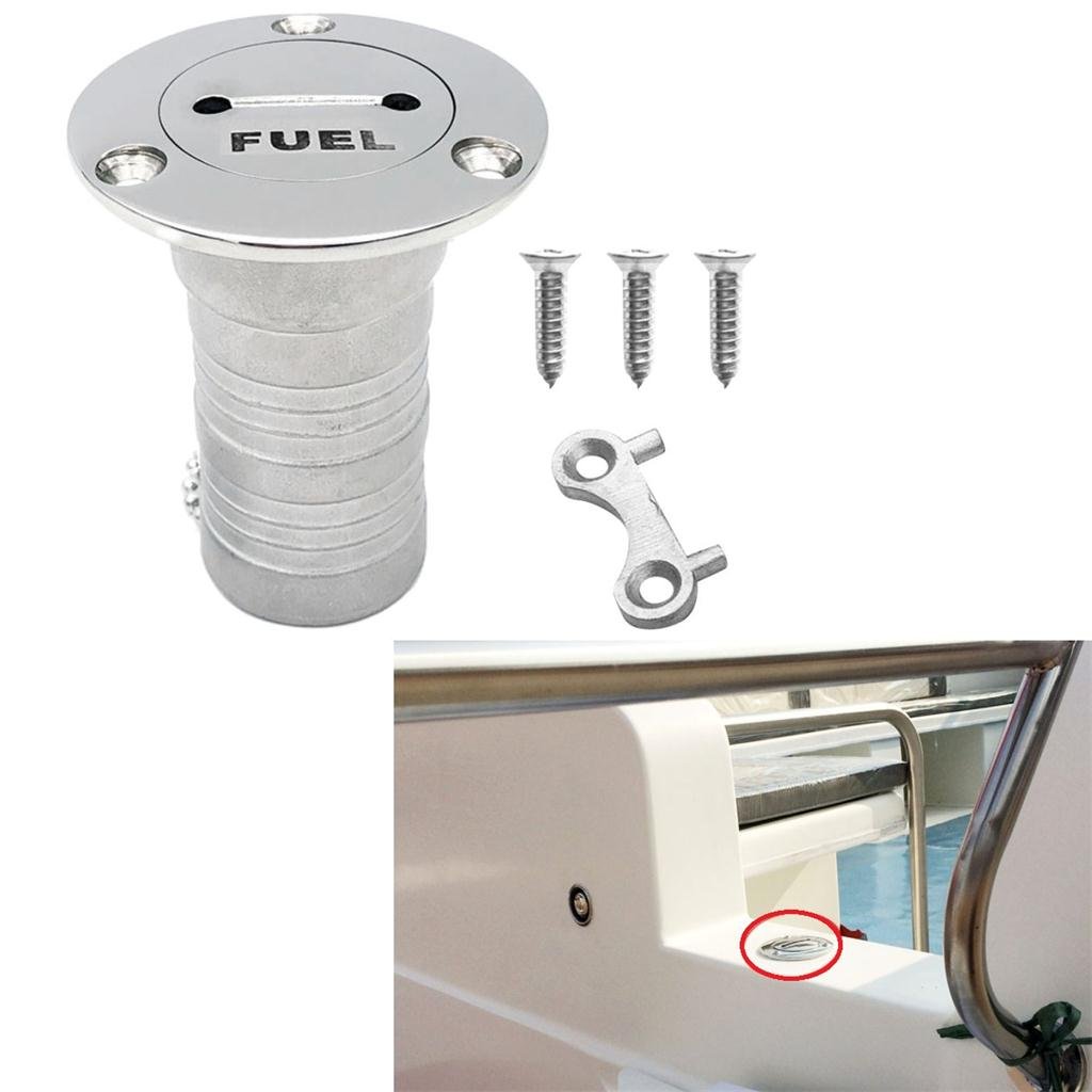 MagiDeal Tankstutzen Einfüllstutzen Ø 38 mm für Wasser & Treibstoff, Kraftstofftank, für 38mm Kraftstofftank