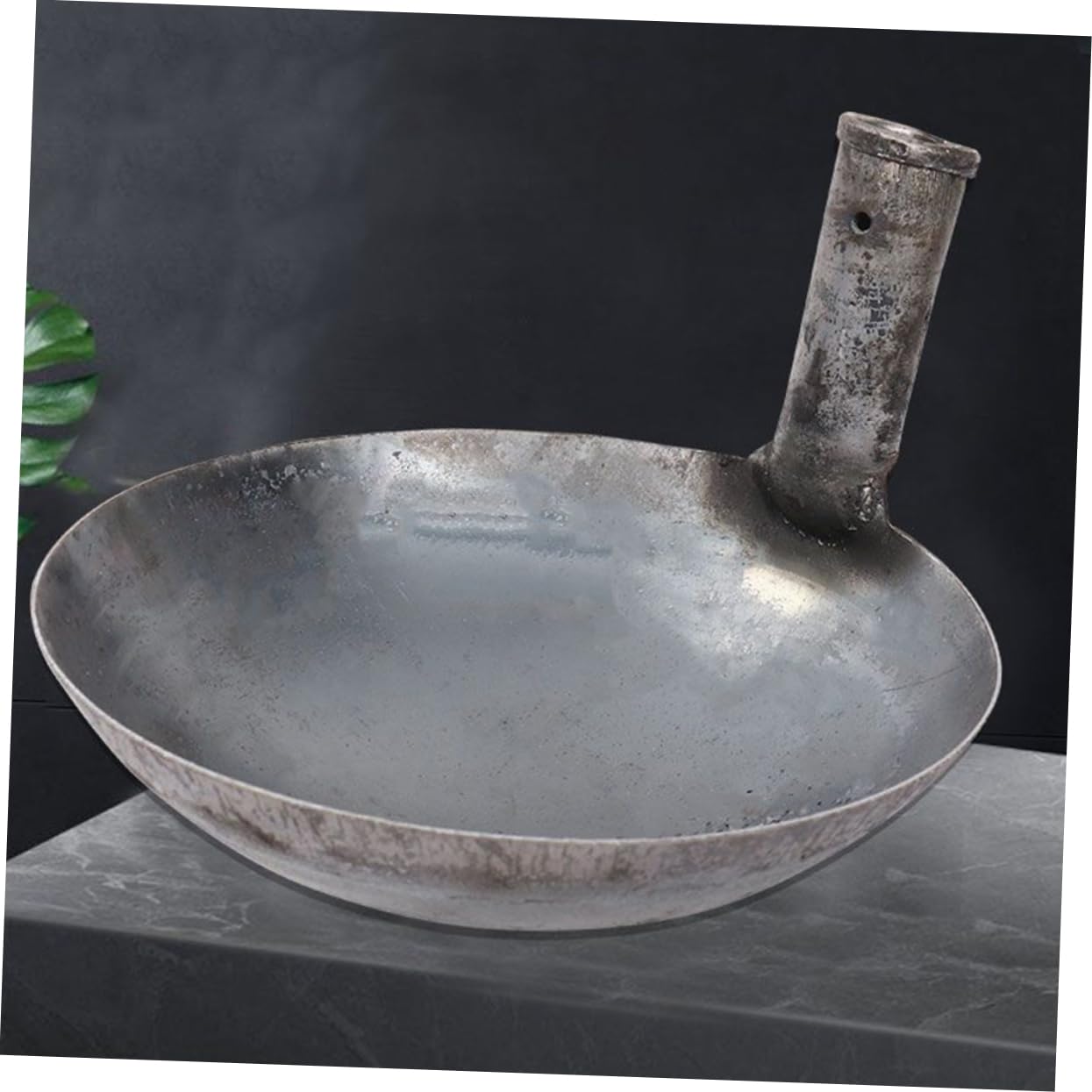 HANABASS Louche à Eau en Fer Épaissi Grosse Capacité, Design Confortable à Saisir, Ustensile Cuisine Pratique pour Arroser Fleurs Jardin