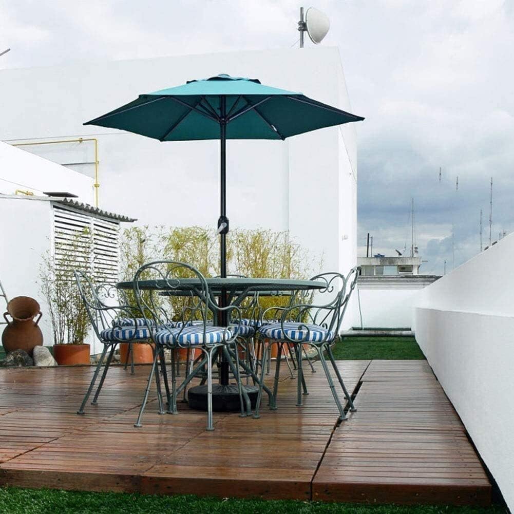 Outdoor Garden Parasols 200Cm Garden Parasol Green, Uv50+ Sun Shade Outdoor Patio Umbrella With Crank For Balcony Cafe Beach, Base Not Included good