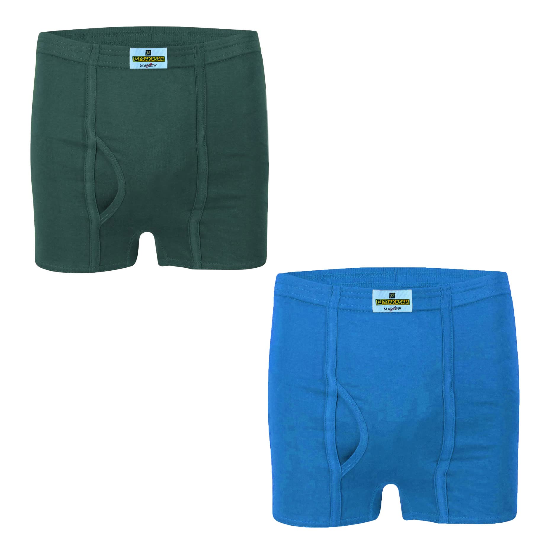 prakasam cotton (Marlow Mens Inner Elastic Trunks Without Pocket/-Pack of 2-picture-38