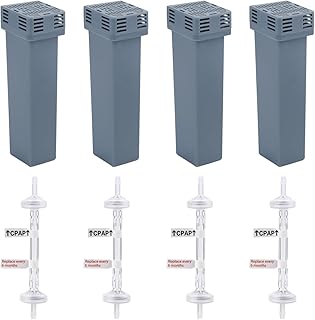 4pcs Filter Replacement Kit for SC2, Cartridge Filters and Check Valves Kit Replacement CPAP Cleaning Device Compatible with Filters