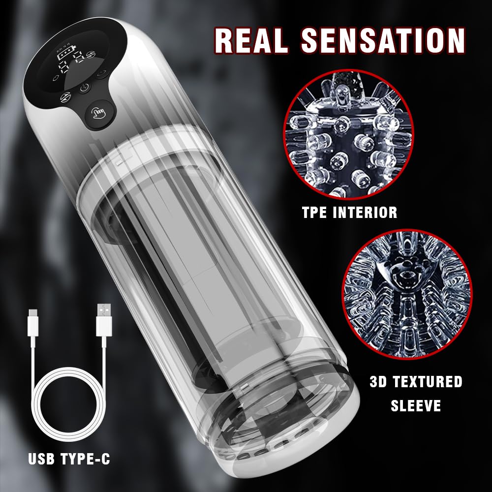 Elektrischer Masturbieren Lmgoc Masturbieren für Männer Taschenmuschi mit 9 Rotationsmodi & 4 Saugmodi Sex Spielzeug 3D Vagina Pocket pussy Sex toys Solo Muschi Sex spielzeug für die männer