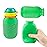Green 6 oz Squeasy Snacker Spill Proof Silicone Reusable Food Pouch - for Both Soft Foods and Liquids - Water, Apple Sauce, Yogurt, Smoothies, Baby Food - Dishwasher Safe