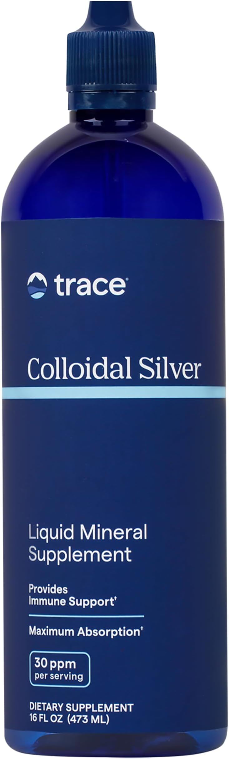 Trace Minerals Colloidal Silver - Pure Colloidal Silver Supplement for Immune Support - Natural Mineral Drops - High-Potency Formula - Gluten-Free - Vegan - 16 fl oz (48 Servings)