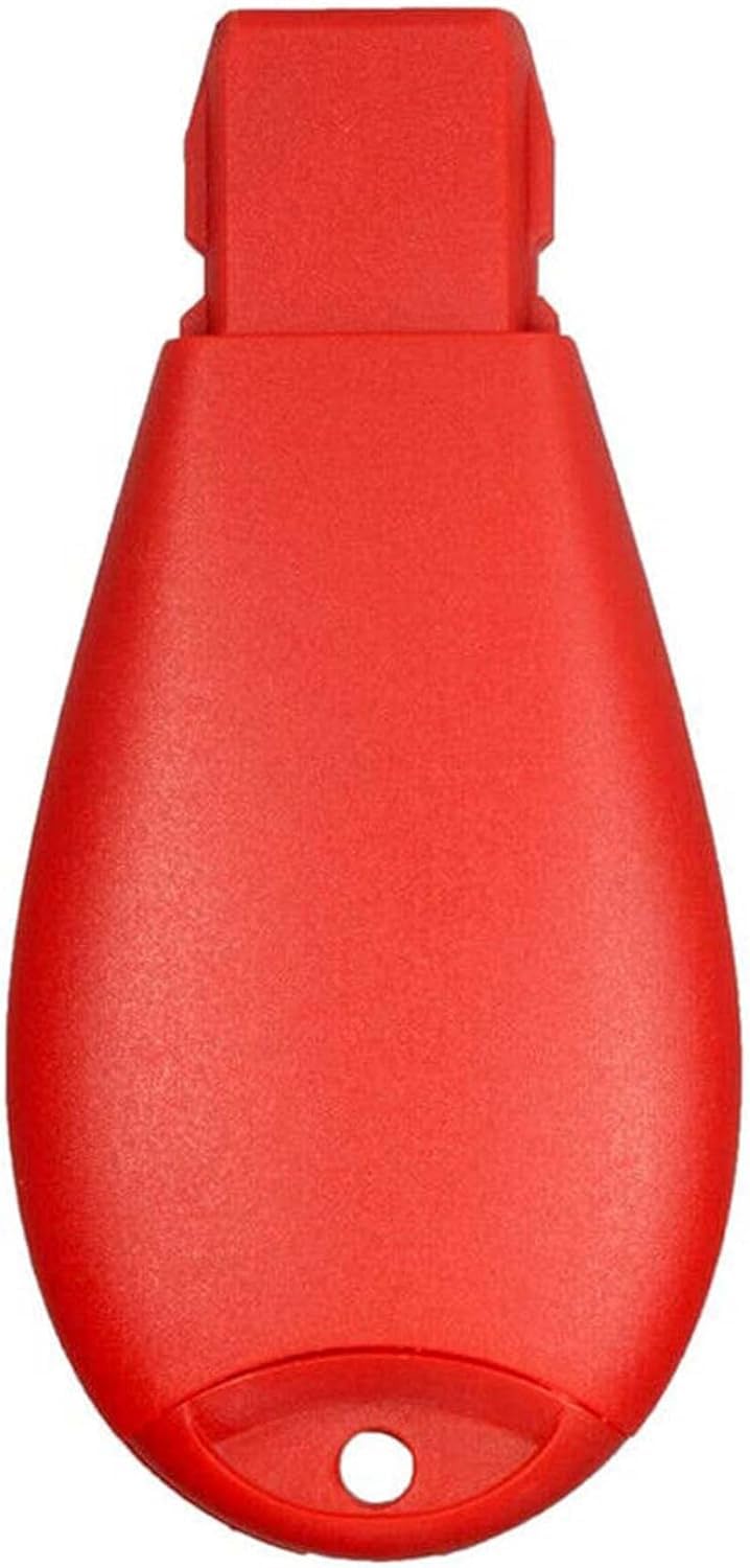 2 New Red 4 Buttons Remote Start Car Key Fob Fobik Shell / CASE IYZC01C for Dodge Challenger Charger Durango Chrysler Town Country Grand Caravan Journey & Ram (No Electronics or Chip Inside)