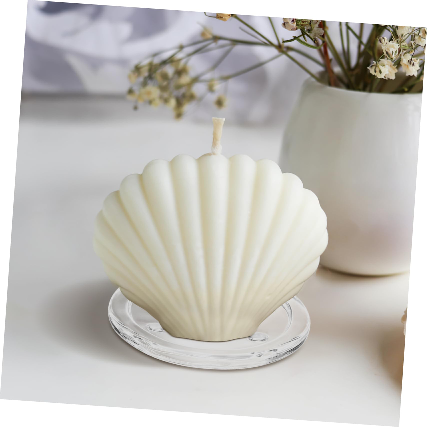 Toyvian Porta Candele in Vetro 10 Pezzi, Vassoio di Vetro Raffinato per Candele Tealight, Centrotavola Moderno per Matrimonio, Feste e Decorazione D'interni