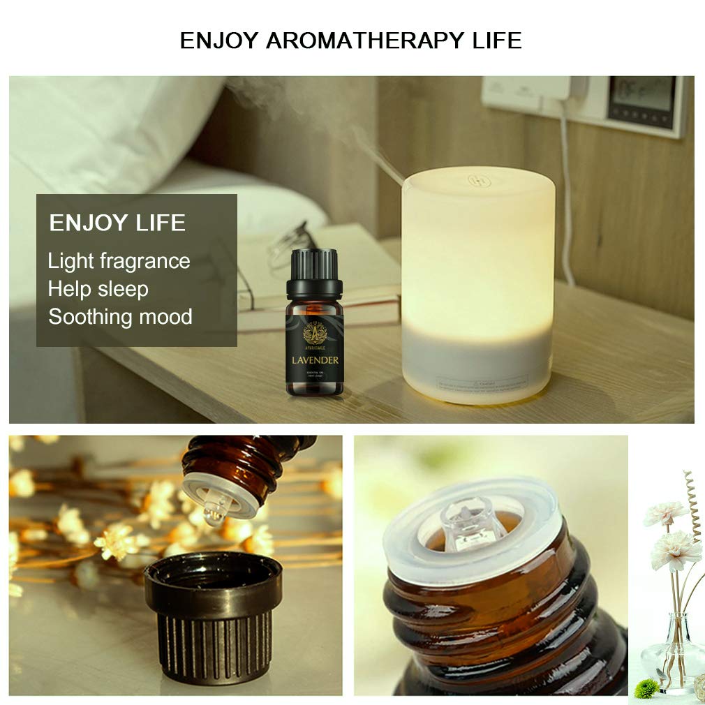 Aromatherapie Weihrauch ätherisches Öl Set, 100% reines Lavendel ätherisches Öl Kit für Seifenherstellung, 8x10ml Eukalyptus ätherische Öle Set -Rosmarin,Teebaum Öle...für Massage