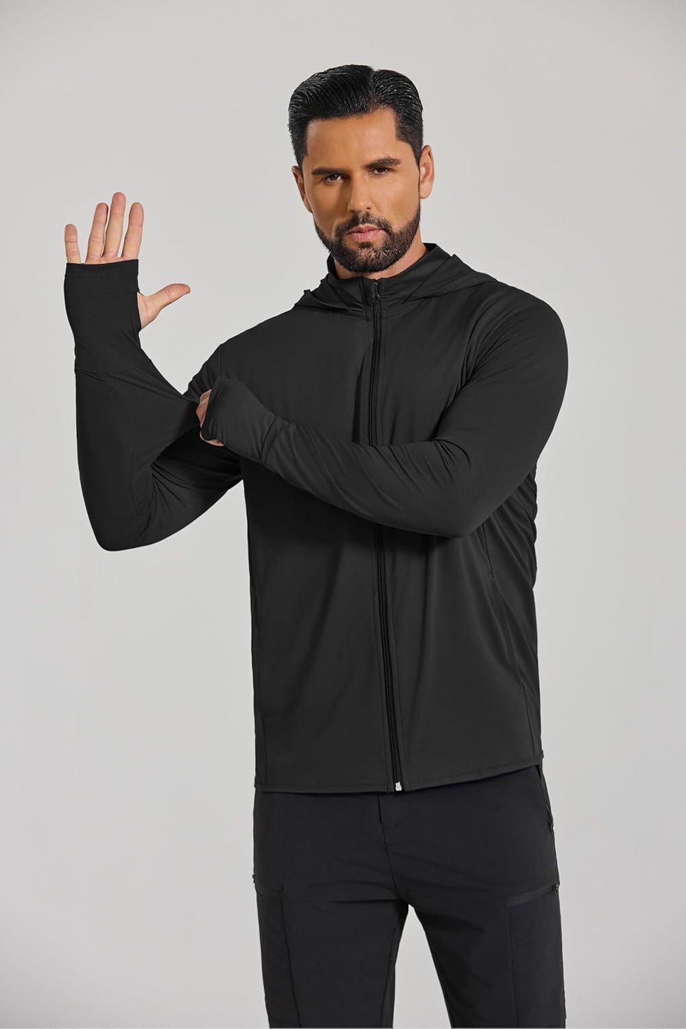 COOFANDY Men's UPF 50+ Sun Protection Lightweight Full Zip Hoodie Jacket Long Sleeve Fishing Hiking Performance Shirt - Image 4