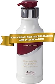 Mon Platin Professional Black Caviar Hair Cream, Luxurious Nourishing Styling Cream for Smooth & Shiny Hair, Ultimate Hair Care, Hair Styling Cream with Silk Protein & Antioxidant 400ml