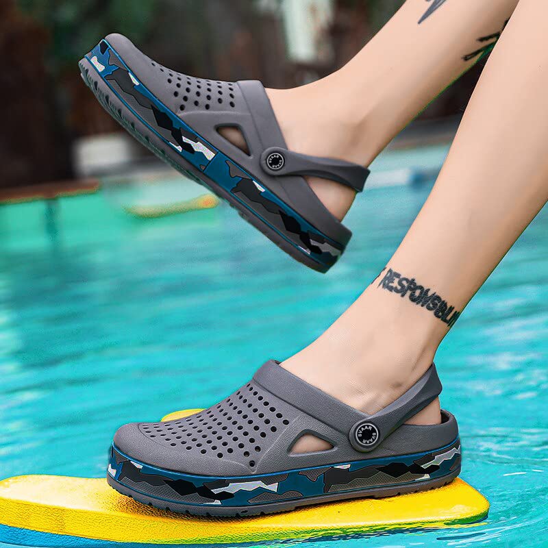 Image of SVAAR Men's Super Stylish Clogs || Sandals with Adjustable Back Strap for Men