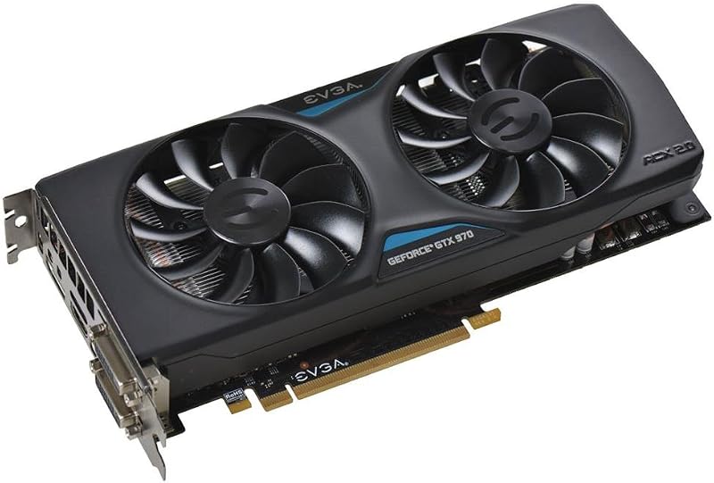 Tarjeta gráfica EVGA GeForce GTX 970 de 4 GB PARA JUEGOS SC ACX 2.0, 26% más fría y 36% más silenciosa 04G-P4-2974-KR