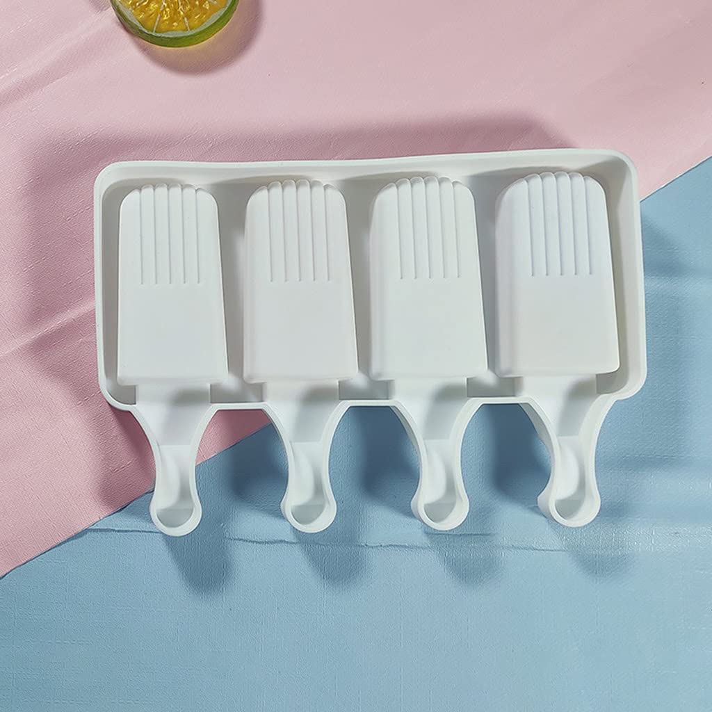 Molde reutilizable for hacer helados, de silicona de grado alimenticio, for paletas caseras de cocina.,Moldes para helados