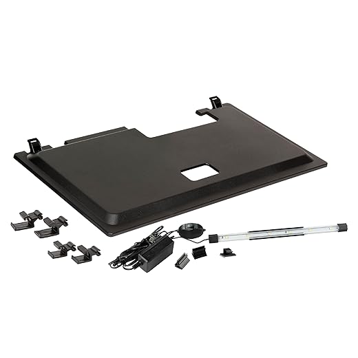 Tetra LED Aquarium Hood 20 in x 10 in, Low-Profile Fish Tank Cover with Hidden Lighting