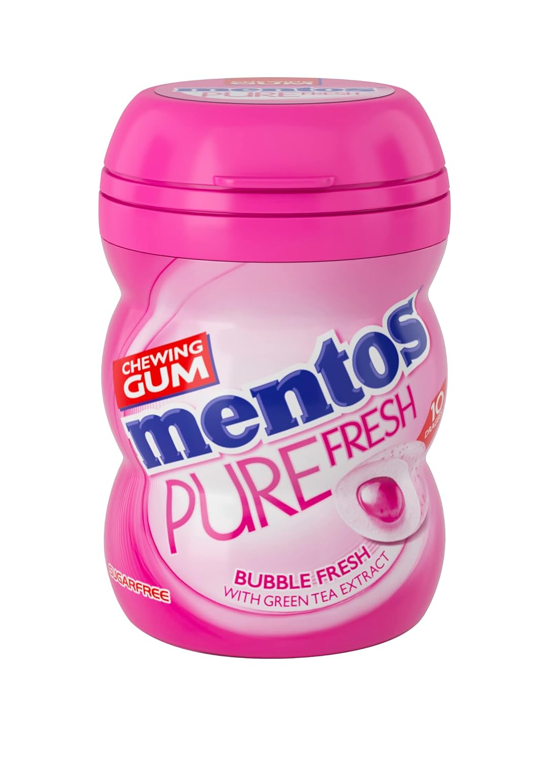 Mentos Pure Fresh Sugar Free Chewing Gum Bubble Fresh With Green Tea