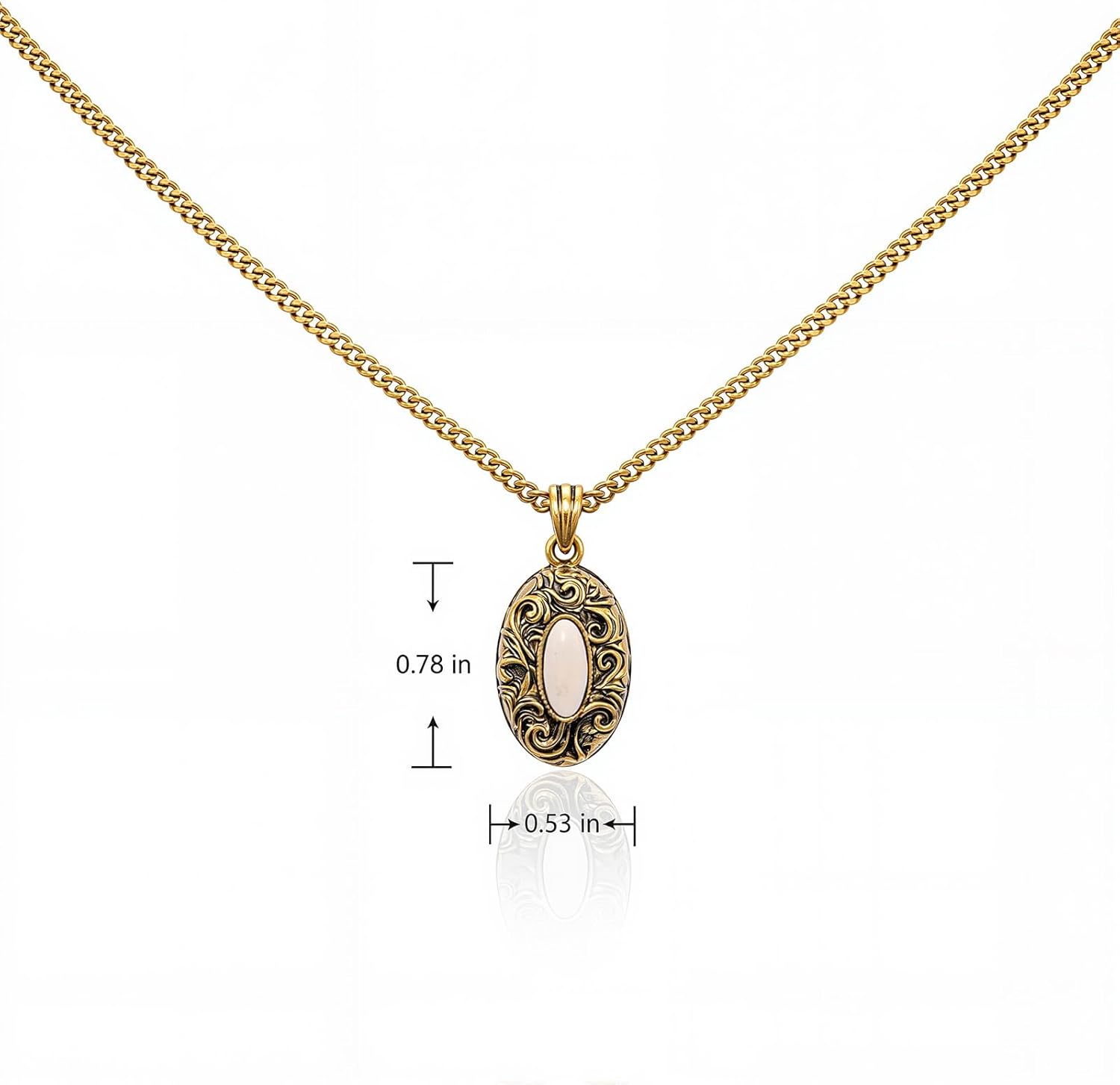 Montana West Wrangler Western Pendant Necklace for Women 14K Gold Statement Carvings Turquoise Cowgirl Vintage Jewelry - Image 5