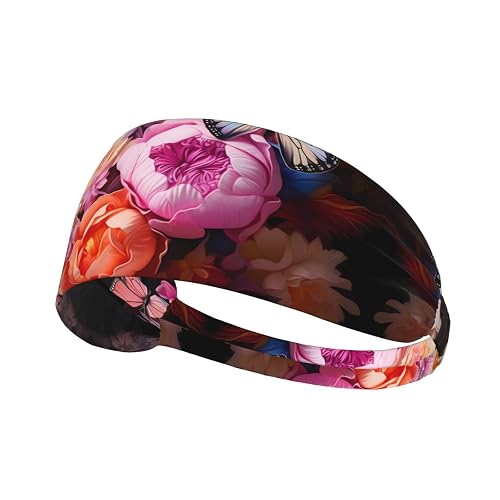 Butterflies and Fresh Bush Elastic Exercise Headband – Sweat-Wicking Sport