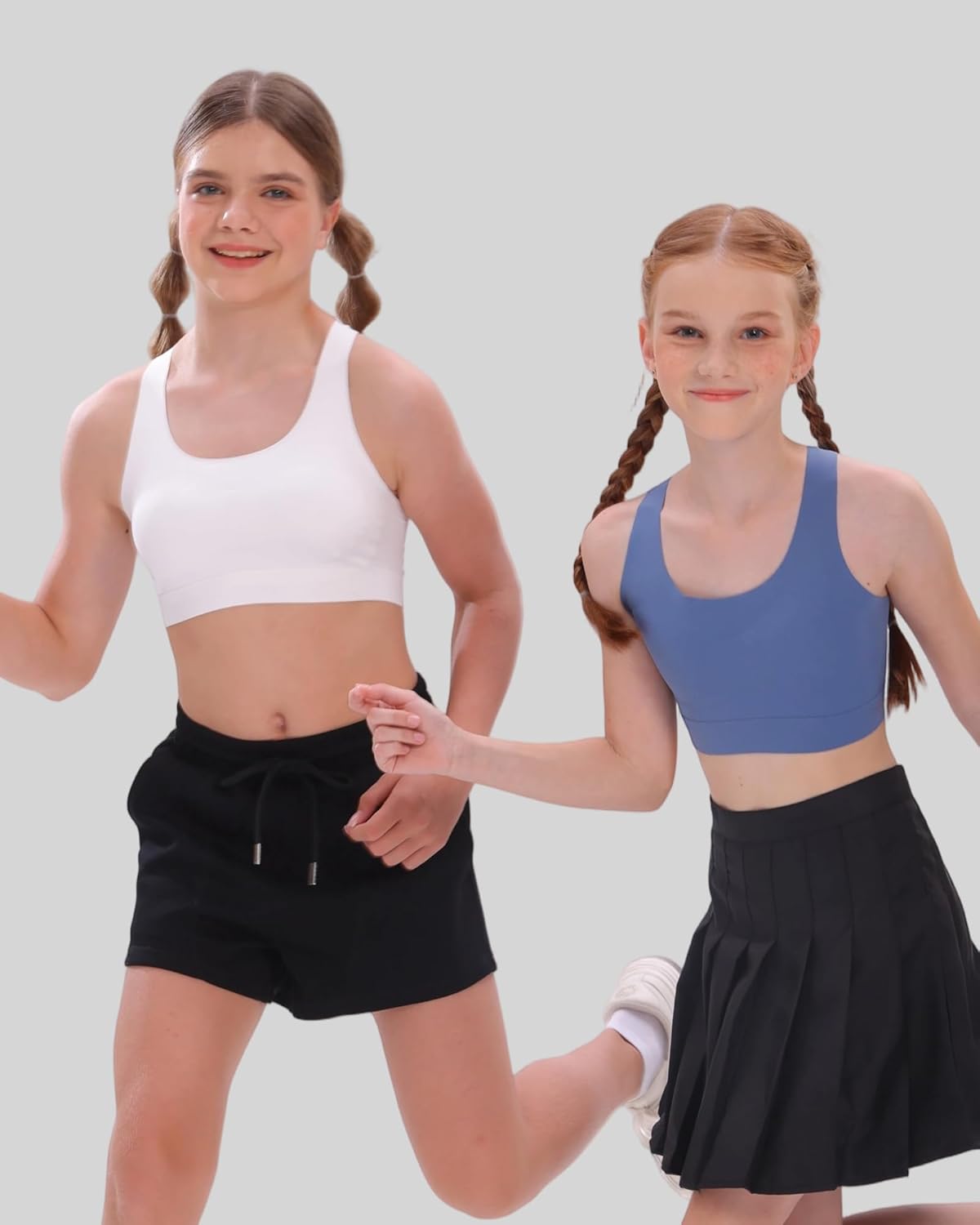 SALIA GIRL Seamless Training Bras for Girls 10-12, Racerback Teen Bra Soft Light Sports Bra 12-16 with Fixed Padding - Image 4