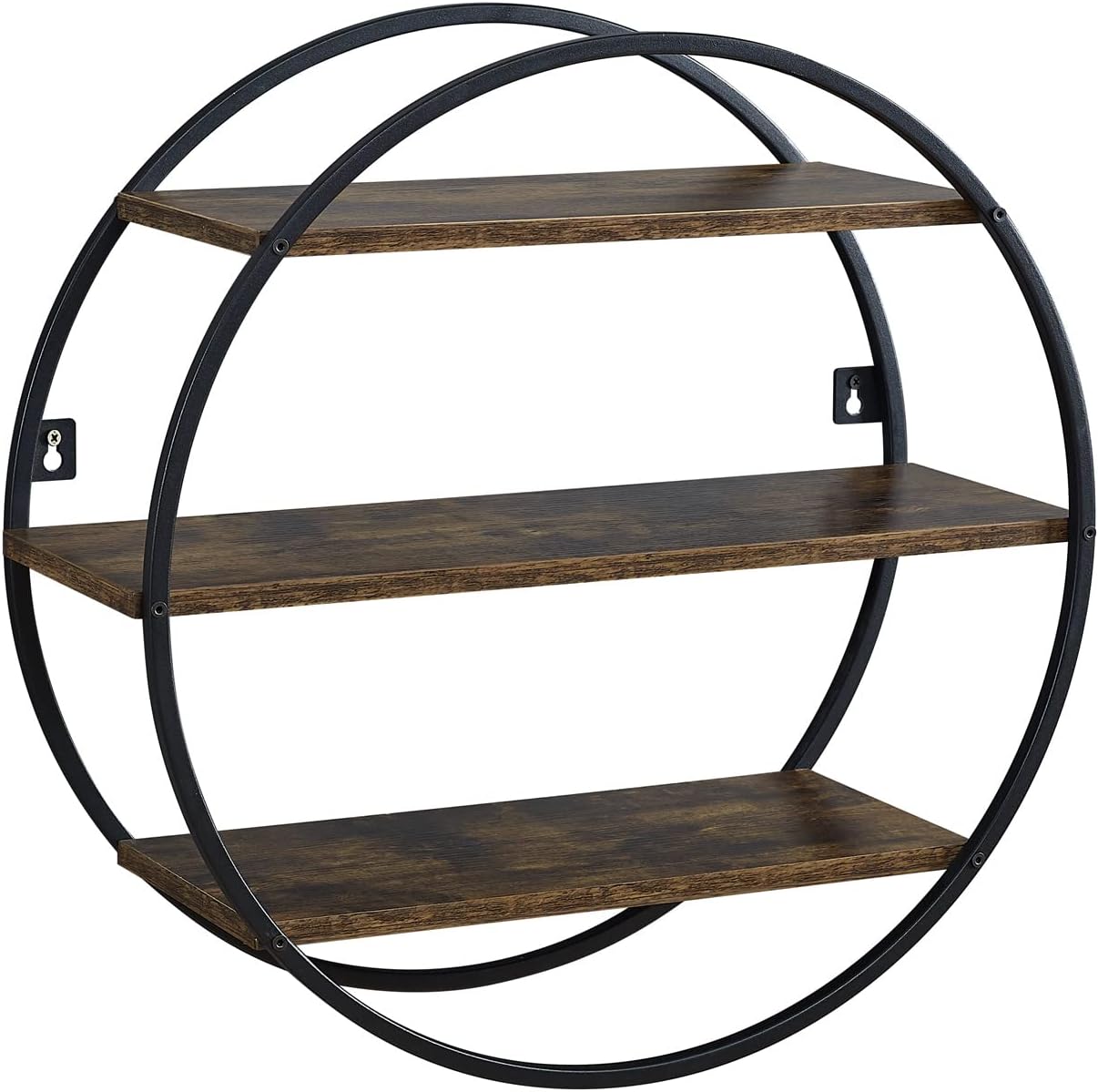 Amazon.com: MUSEHOMEINC Floating Wooden Shelves for Wall Decors with 3 ...