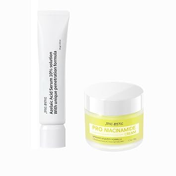Dark Spot Corrector Remover 10% Azelaic Acid Serum Advanced Liposome Encapsulated Niacinamide HPR Vitamin C Acne Rosacea Treatment, Pore Refining, Redness Relief ORANG YELLOW