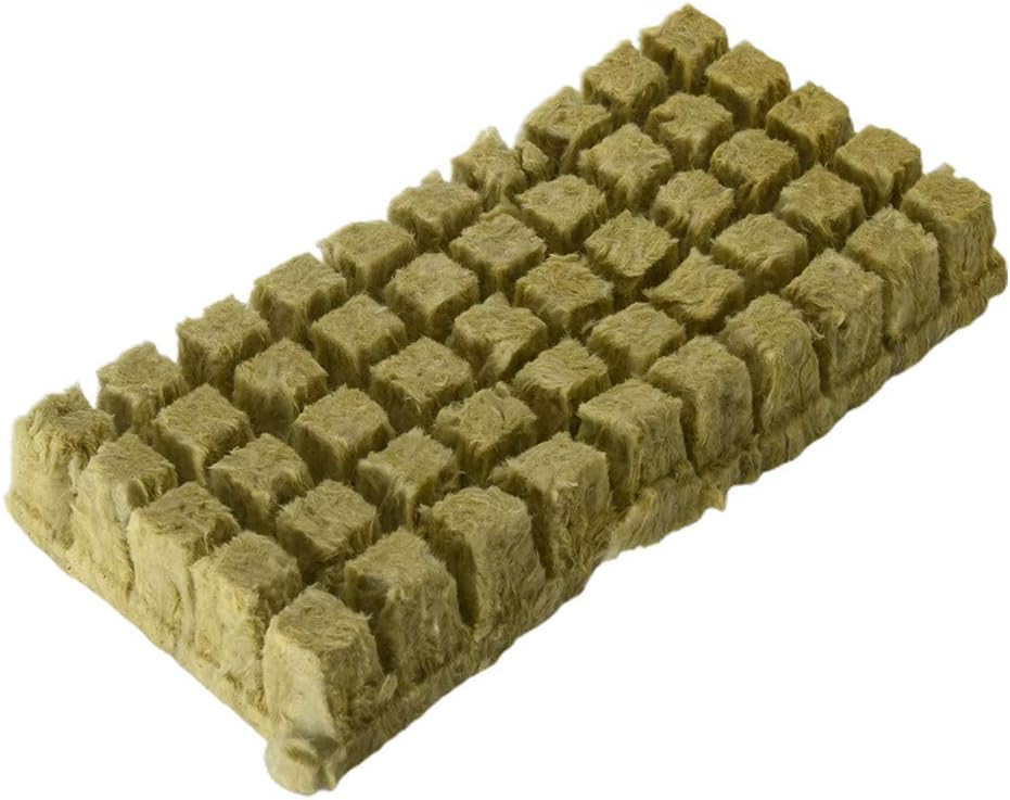 YUOKI99 Rockwool Grow Cubes Starter Sheets for Cuttings, Cloning, Plant Propagation, Seed Starting Hydroponic Grow Media Growing Medium for Vigorous Plant Growth