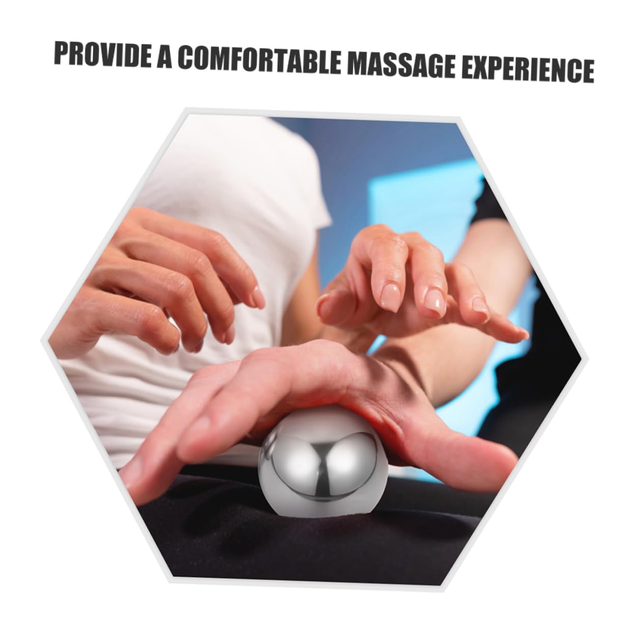 2 Paar Massagekugeln aus Edelstahl Handgymnastikbälle für Muskelentspannung und Krafttraining Kompakt und Tragbar für Handmassage Unterwegs