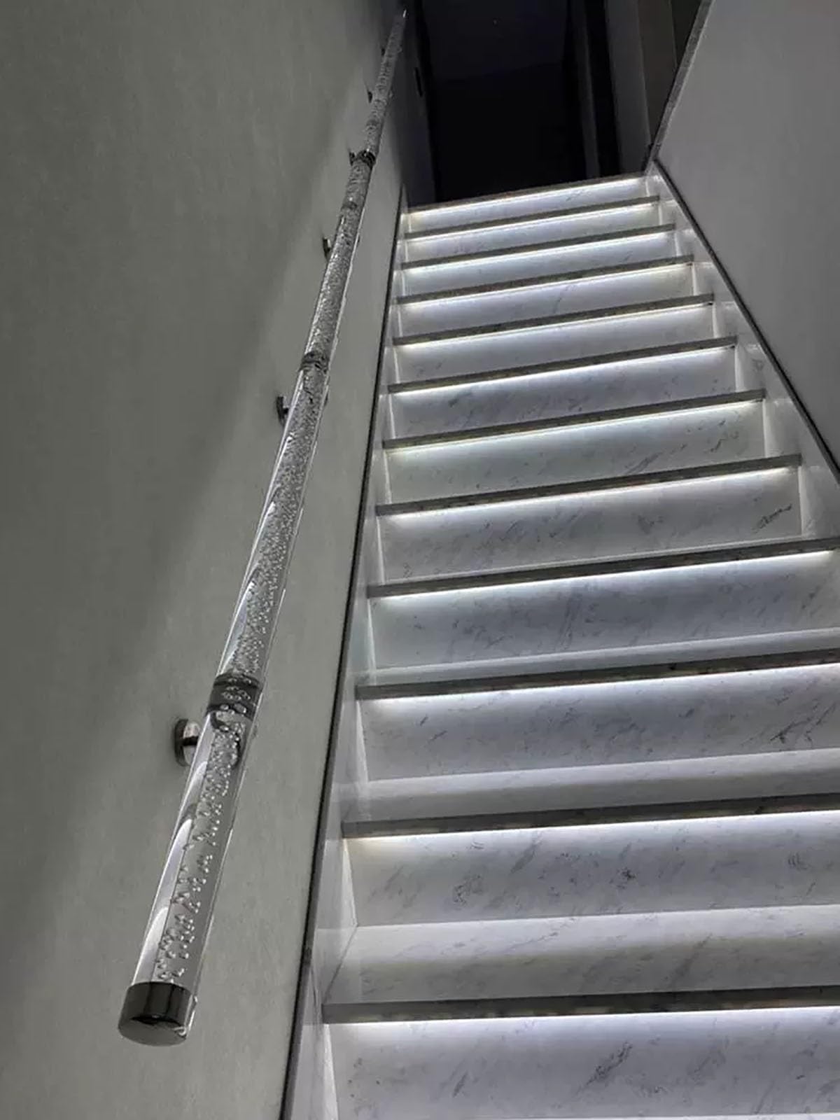 Corrimano Scale Corrimano Per Scale Interne In Acrilico Trasparente Con Staffe In Argento, 2 Piedi/3 Piedi/4 Piedi/5 Piedi/6 Piedi/8 Piedi/10 Piedi/12 Piedi/15 Piedi/18 Piedi/20 Piedi Corrimano Per Sc