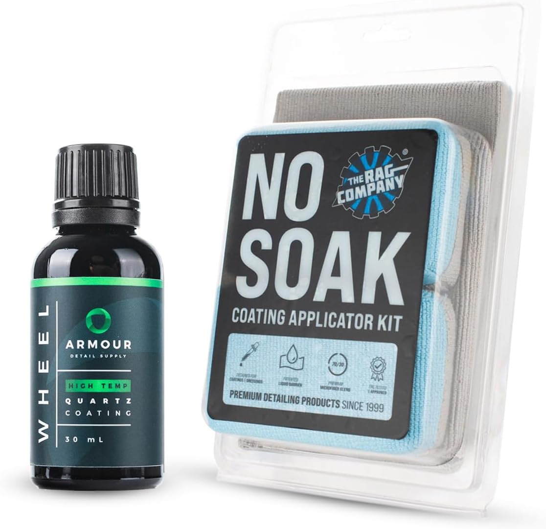 Armour Detail Supply - Wheel Coating & The Rag Company - Ultra No Soak Coating Applicator Kit Bundle