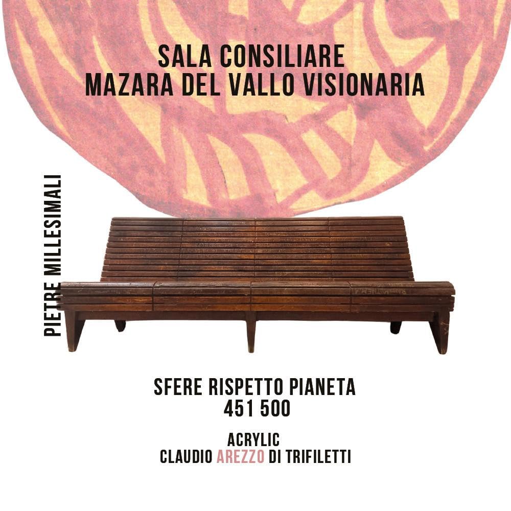 Visionaria Visionaria Sfere pianeta 451/500 Mazara del Vallo tableau salon estampe italienne