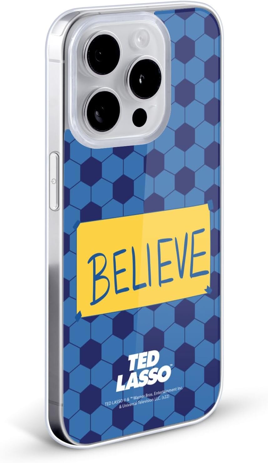 Head Case Designs Officially Licensed Ted Lasso Believe Season 1 Graphics Gel Case [Military Grade Protection] Compatible with Apple iPhone 15 Plus and Compatible with MagSafe