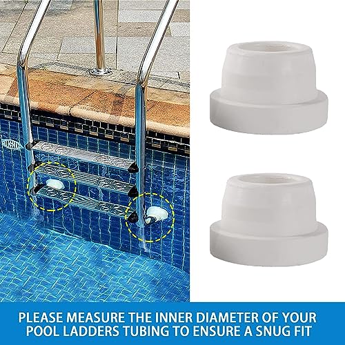 2 Pack tope de goma para escalera de piscina 1.9 pulg miniatura 2