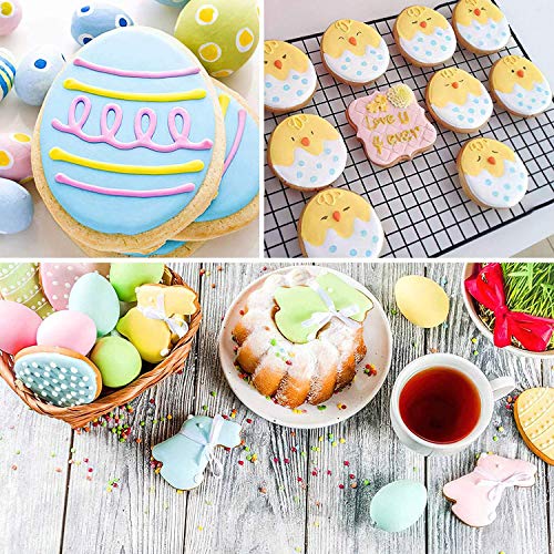 Easter 10 Pcs Flower Butterfly Shamrock Clover Chick Carrot Egg Bunny Rabbite Cross Shapes Cookie Cutter #TOP4