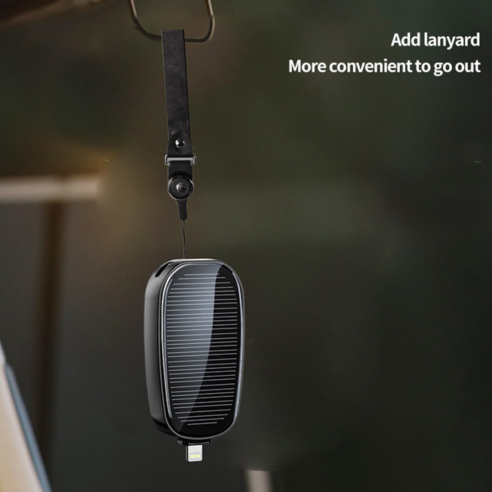 Adaptador de energía solar con carga y pantalla LED para carga urgente de teléfono al aire libre, pequeño adaptador de energía solar urgente