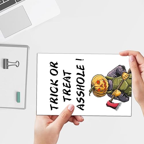 Miniatura 2 de Divertida tarjeta de Halloween, tarjeta de felicitación de humor para novio, novia, pareja, tarjeta de amor travieso para padres, espeluznante grito