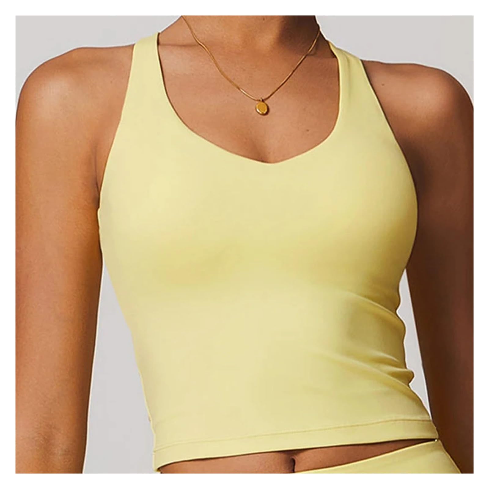 Top De Yoga Camiseta de Yoga con Espalda Cruzada for Mujer, for Correr, Gimnasio, Fitness, Secado rápido, sin Mangas, Deportiva