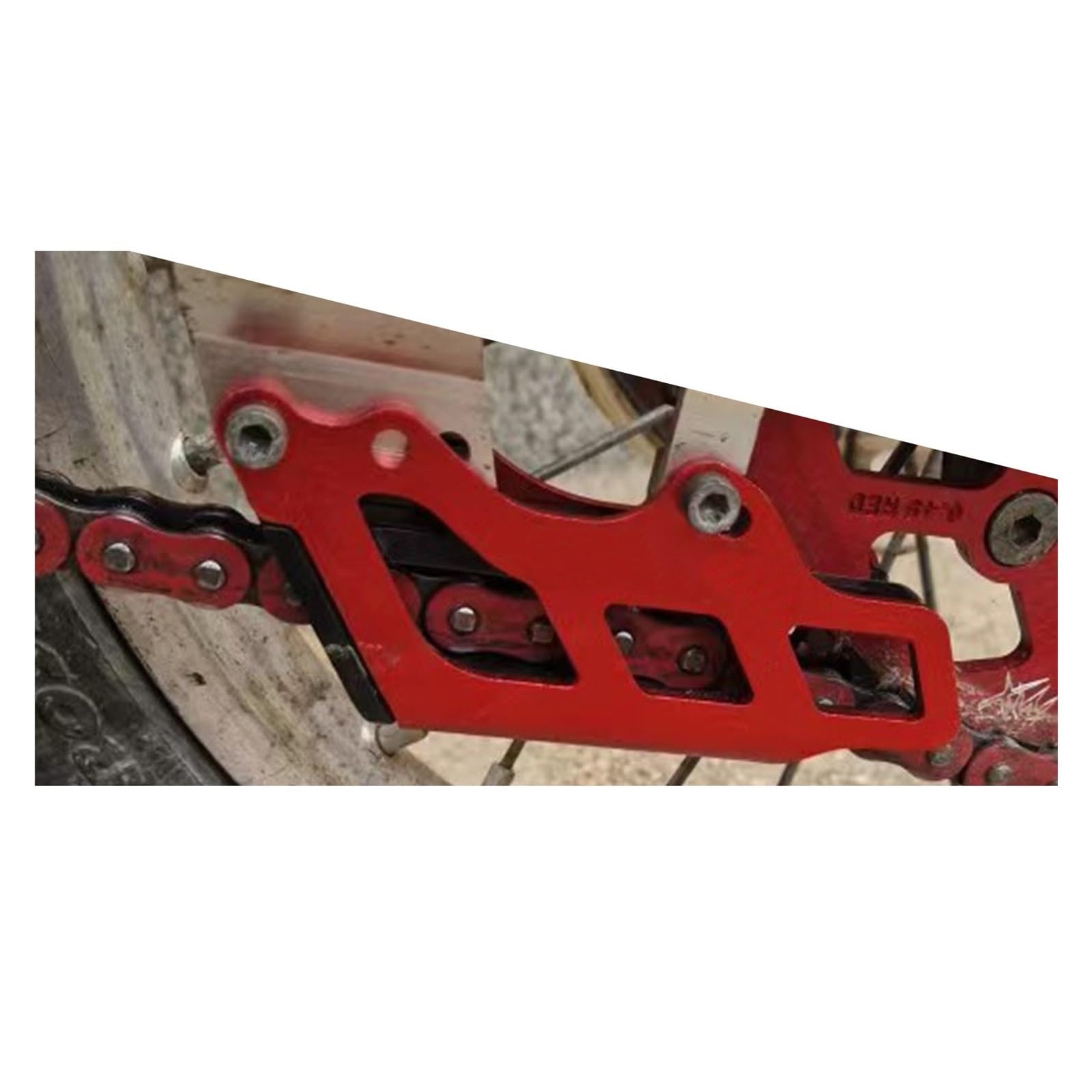 Moto Protezione Catena Moto Guida Catena Guard per CRF125R per CRF250R per CRF250RX per CRF250X per CRF450R per CRF450RX per CRF450X(Color-Si)