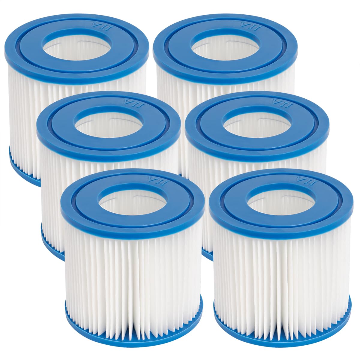 Photo 1 of **SIZING MAY DIFFER*** Tsffsy Swimming Pool Filter for Summer Waves Type D/VII Filter, Compatible with Intex Type D,for 58385E, for Summer Escapes Type D Filter cartridges, 6 Pack