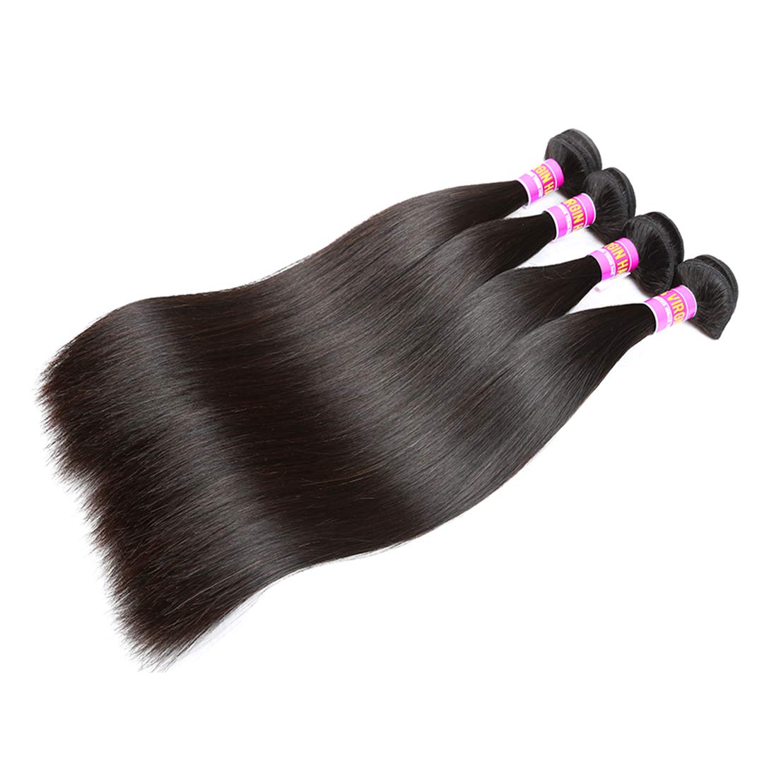 RN BEAUTY Brazilian Straight Virgin Hair 4 Bundles Deals Mink Unprocessed Remy Hair Good Cheap Weave Wefts Human Hair Extensions 50g/Piece 200Gram
